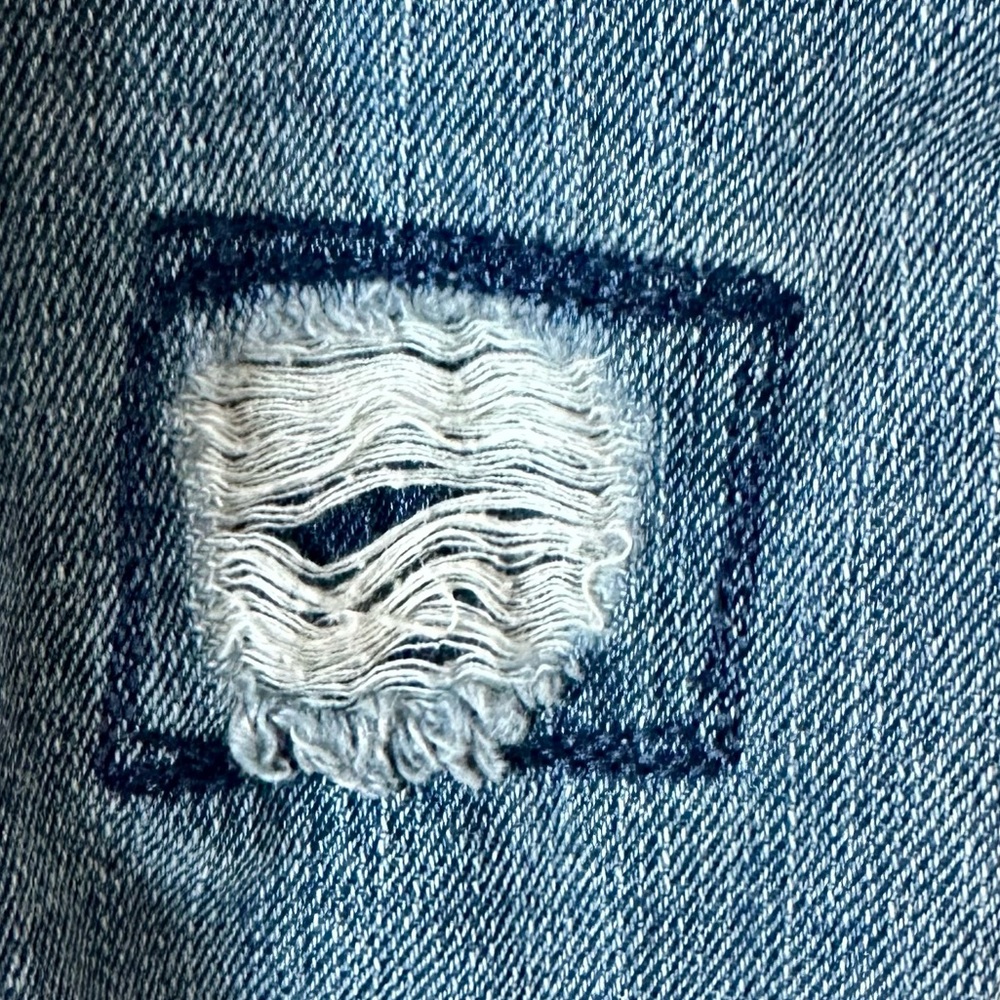 Jordache Distressed Denim Overalls Size L/G 10-12 - Picture 5 of 11